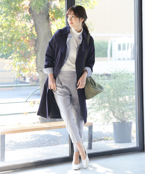 GLOBAL WORK（グローバルワーク）の「レギュラーBIGシャツ長袖/818575（シャツ/ブラウス・レディース・ライトブルー/ネイビー/ブルー/ホワイト/グリーン・MEDIUM/LARGE）」の8枚目の写真