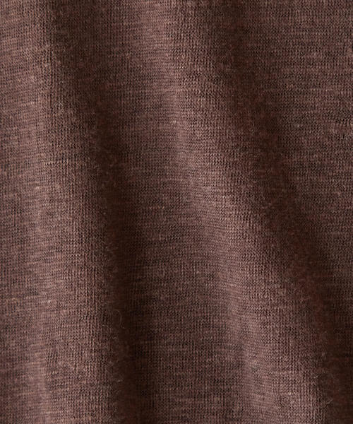 BEAUTY&YOUTH UNITED ARROWS（ビューティーアンドユースユナイテッドアローズ）の「BY∴ LINIFICIOリネンジャージーノースリーブカットソーо（Tシャツ/カットソー・レディース・ダークブラウン/ベージュ/ケリー・FREE）」の7枚目の写真