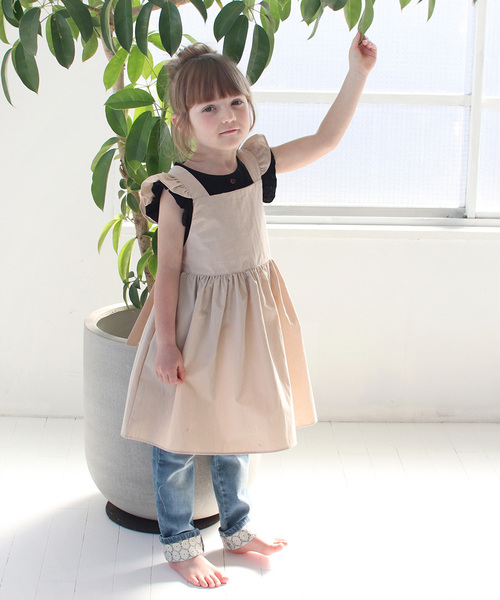 希少 美品 完売 WREAZOO リーズー エプロン ワンピース フラミンゴ