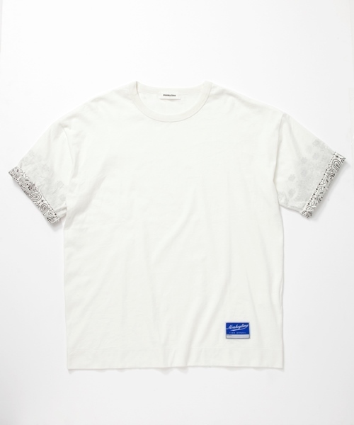 MONKEY TIME(モンキータイム)の「MT∴ ペイズリー/スリーブ TEE/Tシャツ(Tシャツ/カットソー・メンズ・ホワイト/ブラック・LARGE/MEDIUM/SMALL)」の9枚目の写真