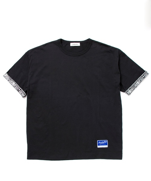 MONKEY TIME(モンキータイム)の「MT∴ ペイズリー/スリーブ TEE/Tシャツ(Tシャツ/カットソー・メンズ・ホワイト/ブラック・LARGE/MEDIUM/SMALL)」の5枚目の写真