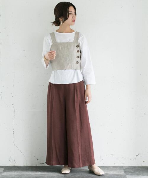 URBAN RESEARCH ROSSO WOMEN（アーバンリサーチ　ロッソ）の「ミックスヘリンボーンビスチェ∴（その他トップス・レディース・ブラック/ミント・FREE）」の6枚目の写真