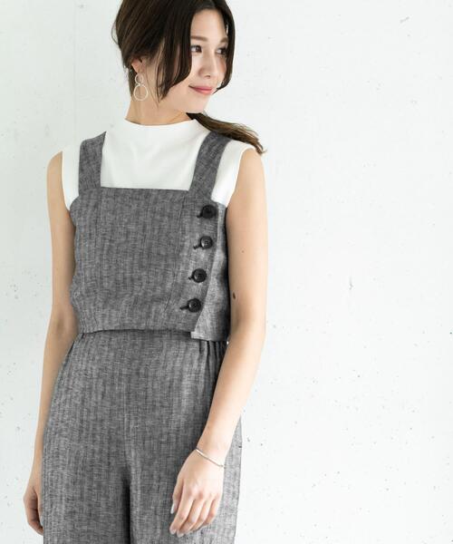 URBAN RESEARCH ROSSO WOMEN（アーバンリサーチ　ロッソ）の「ミックスヘリンボーンビスチェ∴（その他トップス・レディース・ブラック/ミント・FREE）」の15枚目の写真