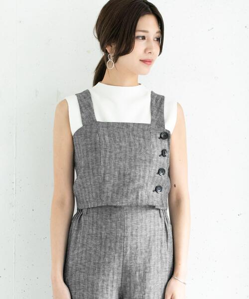 URBAN RESEARCH ROSSO WOMEN（アーバンリサーチ　ロッソ）の「ミックスヘリンボーンビスチェ∴（その他トップス・レディース・ブラック/ミント・FREE）」の19枚目の写真