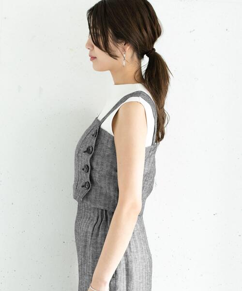 URBAN RESEARCH ROSSO WOMEN（アーバンリサーチ　ロッソ）の「ミックスヘリンボーンビスチェ∴（その他トップス・レディース・ブラック/ミント・FREE）」の20枚目の写真