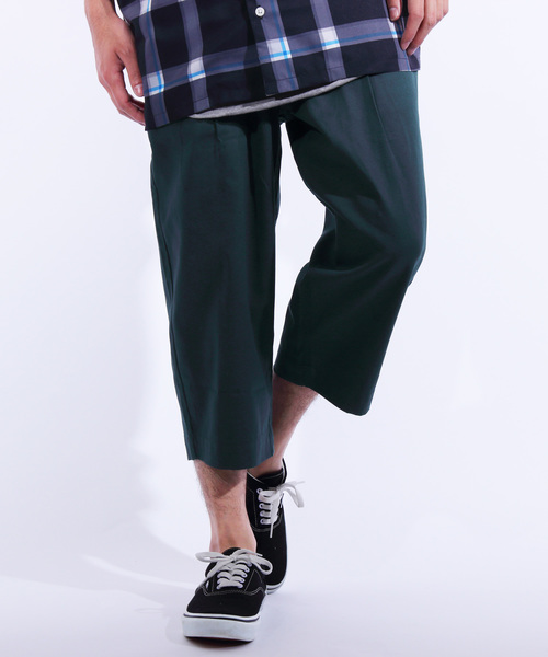 8(eight)(エイト)の「ワイド クロップドパンツ ツイル(チノパンツ・メンズ・ブラック/キャメル/ベージュ/カーキ/ブルー/ネイビー・MEDIUM/LARGE/X-LARGE)」の6枚目の写真