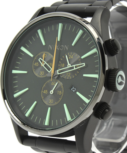 NIXON(ニクソン)の「NIXON / THE SENTRY CHRONO(アナログ腕時計・メンズ・ブラック/その他1/ブルー・ONE SIZE)」の7枚目の写真