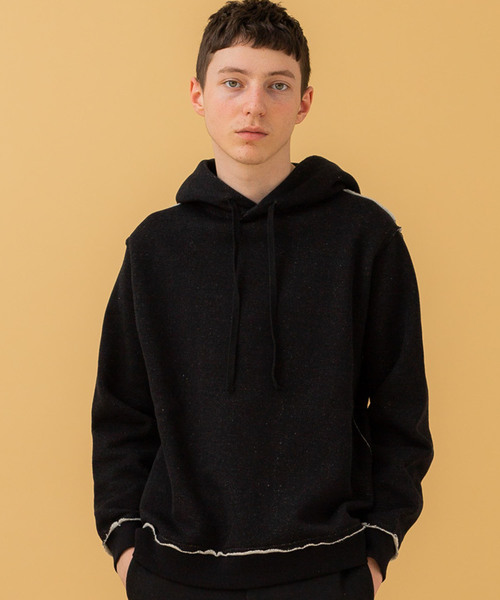 markaware（マーカウェア）の「【MARKAWARE】裏糸切替パーカー/A19C-10CS02C（パーカー・メンズ・ブラック/オリーブ/ライトグレー・1/2）」の8枚目の写真