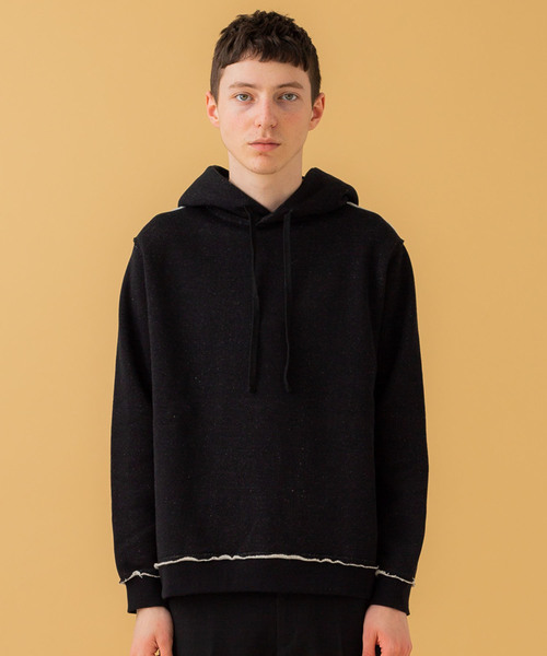 markaware（マーカウェア）の「【MARKAWARE】裏糸切替パーカー/A19C-10CS02C（パーカー・メンズ・ブラック/オリーブ/ライトグレー・1/2）」の4枚目の写真