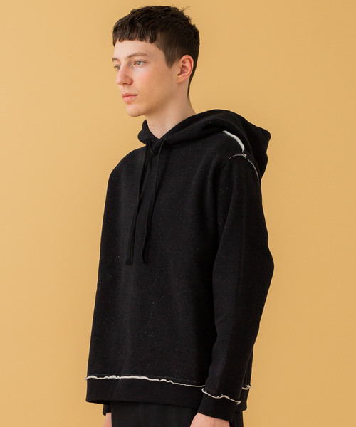 markaware（マーカウェア）の「【MARKAWARE】裏糸切替パーカー/A19C-10CS02C（パーカー・メンズ・ブラック/オリーブ/ライトグレー・1/2）」の5枚目の写真