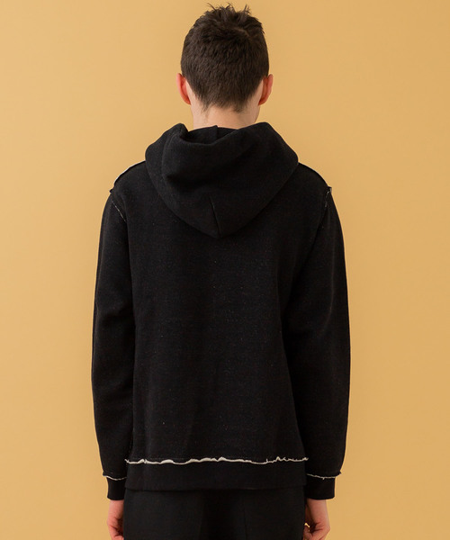 markaware（マーカウェア）の「【MARKAWARE】裏糸切替パーカー/A19C-10CS02C（パーカー・メンズ・ブラック/オリーブ/ライトグレー・1/2）」の6枚目の写真