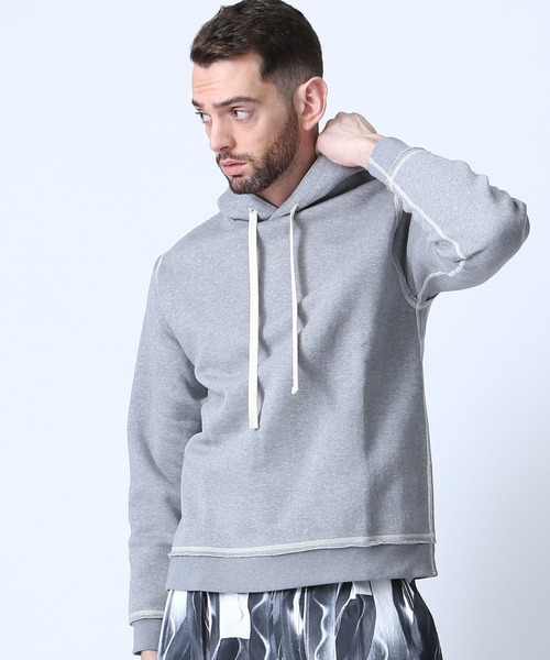 markaware（マーカウェア）の「【MARKAWARE】裏糸切替パーカー/A19C-10CS02C（パーカー・メンズ・ブラック/オリーブ/ライトグレー・1/2）」の14枚目の写真