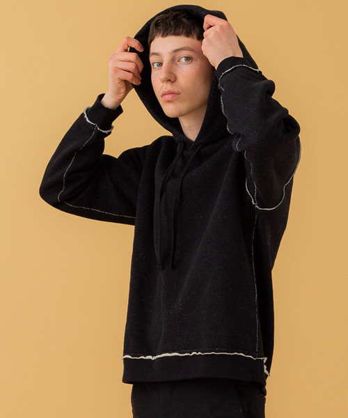 markaware（マーカウェア）の「【MARKAWARE】裏糸切替パーカー/A19C-10CS02C（パーカー・メンズ・ブラック/オリーブ/ライトグレー・1/2）」の21枚目の写真