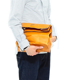 BEAMS PLUS | BEAMS PLUS / レザーショッピングバッグ(クラッチバッグ)
