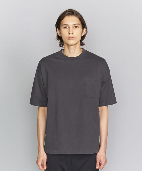 BEAUTY&YOUTH UNITED ARROWS(ビューティーアンドユースユナイテッドアローズ)の「BY ハイゲージコットン ピグメント ワイドフォルム Tシャツ(Tシャツ/カットソー・メンズ・コバルトブルー/グレー/ブラック・LARGE/MEDIUM/SMALL/X-LARGE)」の17枚目の写真