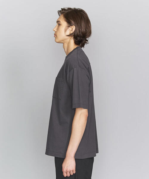 BEAUTY&YOUTH UNITED ARROWS(ビューティーアンドユースユナイテッドアローズ)の「BY ハイゲージコットン ピグメント ワイドフォルム Tシャツ(Tシャツ/カットソー・メンズ・コバルトブルー/グレー/ブラック・LARGE/MEDIUM/SMALL/X-LARGE)」の16枚目の写真
