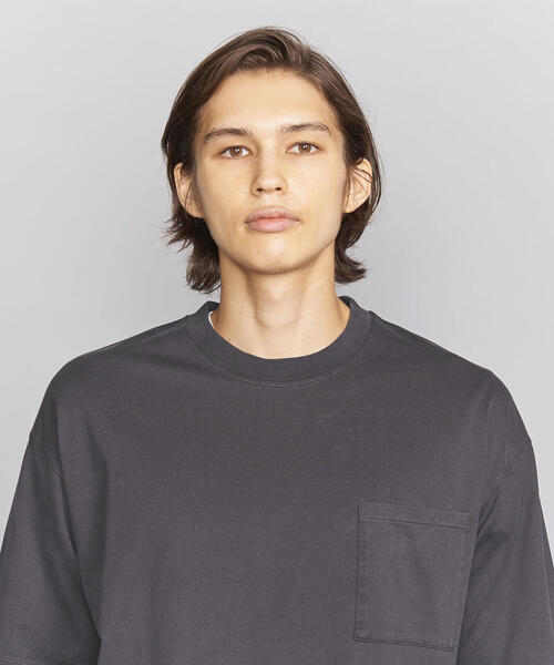 BEAUTY&YOUTH UNITED ARROWS(ビューティーアンドユースユナイテッドアローズ)の「BY ハイゲージコットン ピグメント ワイドフォルム Tシャツ(Tシャツ/カットソー・メンズ・コバルトブルー/グレー/ブラック・LARGE/MEDIUM/SMALL/X-LARGE)」の14枚目の写真