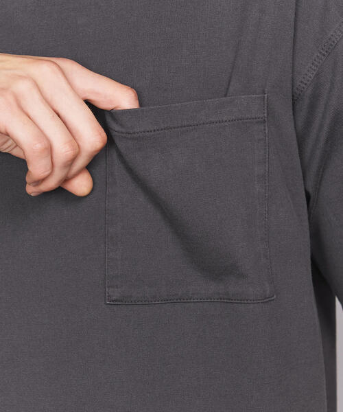 BEAUTY&YOUTH UNITED ARROWS(ビューティーアンドユースユナイテッドアローズ)の「BY ハイゲージコットン ピグメント ワイドフォルム Tシャツ(Tシャツ/カットソー・メンズ・コバルトブルー/グレー/ブラック・LARGE/MEDIUM/SMALL/X-LARGE)」の8枚目の写真