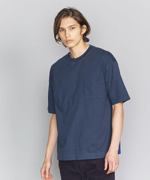 BEAUTY&YOUTH UNITED ARROWS(ビューティーアンドユースユナイテッドアローズ)の「BY ハイゲージコットン ピグメント ワイドフォルム Tシャツ(Tシャツ/カットソー・メンズ・コバルトブルー/グレー/ブラック・LARGE/MEDIUM/SMALL/X-LARGE)」の5枚目の写真