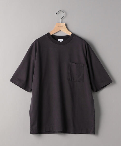BEAUTY&YOUTH UNITED ARROWS(ビューティーアンドユースユナイテッドアローズ)の「BY ハイゲージコットン ピグメント ワイドフォルム Tシャツ(Tシャツ/カットソー・メンズ・コバルトブルー/グレー/ブラック・LARGE/MEDIUM/SMALL/X-LARGE)」の4枚目の写真