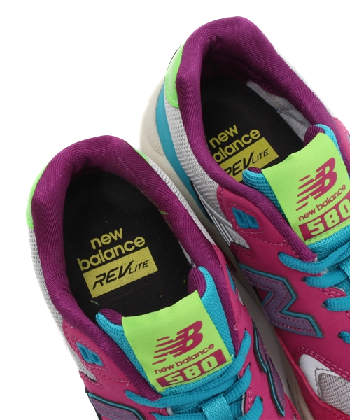 Another Edition（アナザーエディション）の「NB MRT580（スニーカー・レディース・ホワイト/ピンク・23.5cm/22.5cm/24.5cm）」の6枚目の写真