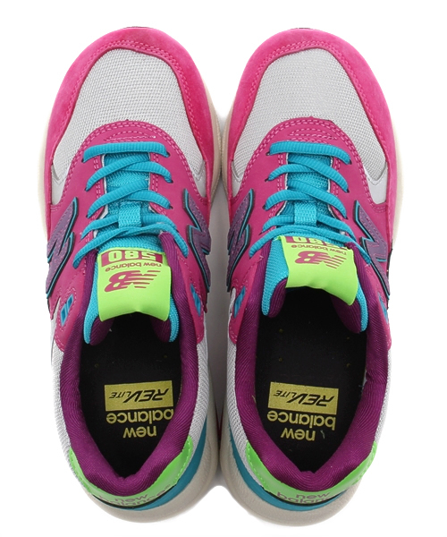 Another Edition（アナザーエディション）の「NB MRT580（スニーカー・レディース・ホワイト/ピンク・23.5cm/22.5cm/24.5cm）」の9枚目の写真