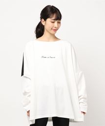 /Bling Leads/ビッグシルエット切替トレーナー