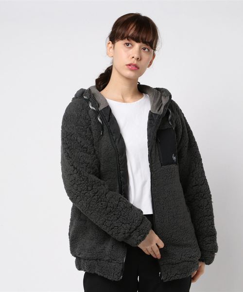 ROXY(ロキシー)の「ROXY/ロキシー RZP194028 ジャケット(ブルゾン・レディース・ベージュ/グレー/アイボリー/ホワイト×ネイビー・M/L)」の3枚目の写真