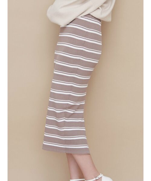 RESEXXY（リゼクシー）の「リブニットスカート（スカート・レディース・ブラック/ピンク/その他/その他1/オレンジ・SMALL/MEDIUM）」の4枚目の写真