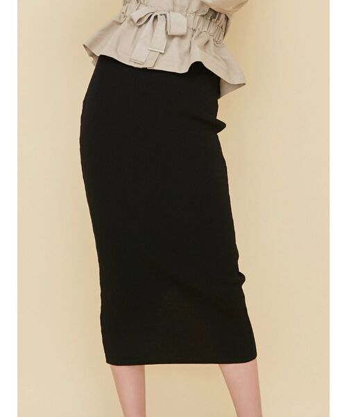 RESEXXY（リゼクシー）の「リブニットスカート（スカート・レディース・ブラック/ピンク/その他/その他1/オレンジ・SMALL/MEDIUM）」の2枚目の写真