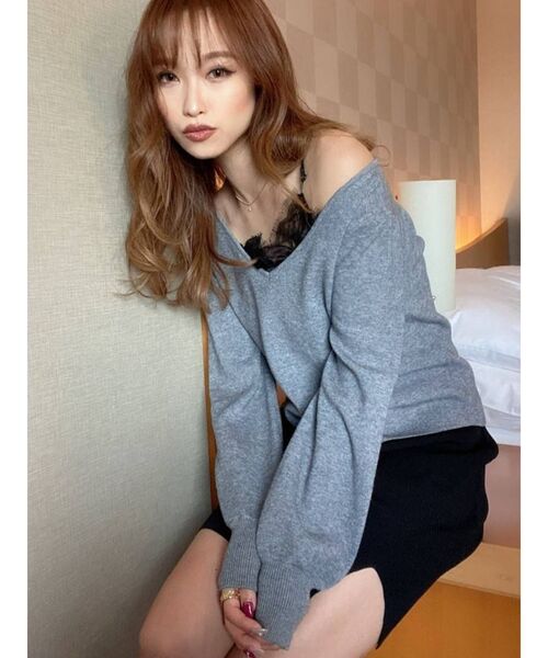 RESEXXY（リゼクシー）の「リブニットスカート（スカート・レディース・ブラック/ピンク/その他/その他1/オレンジ・SMALL/MEDIUM）」の12枚目の写真