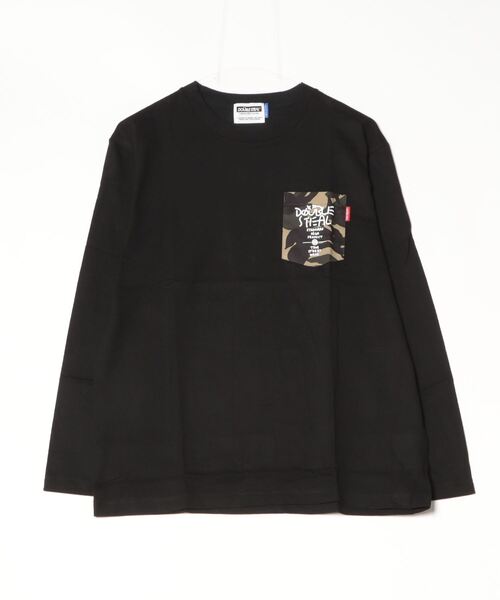 DOUBLE STEAL（ダブルスティール）の「CAMO POCKET 長袖Tシャツ（Tシャツ/カットソー・メンズ・ブラック/ホワイト・X-LARGE/LARGE/MEDIUM）」の2枚目の写真