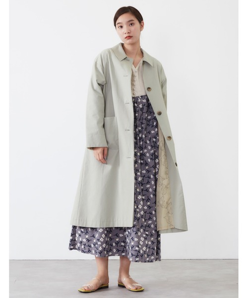 POU DOU DOU（プードゥドゥ）の「コットンナイロンオーバーサイズコート（その他アウター・レディース・ベージュ/ミント/キナリ・3）」の3枚目の写真