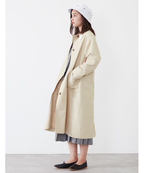 POU DOU DOU（プードゥドゥ）の「コットンナイロンオーバーサイズコート（その他アウター・レディース・ベージュ/ミント/キナリ・3）」の6枚目の写真
