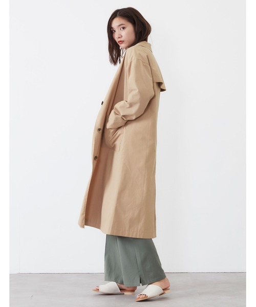 POU DOU DOU（プードゥドゥ）の「コットンナイロンオーバーサイズコート（その他アウター・レディース・ベージュ/ミント/キナリ・3）」の10枚目の写真