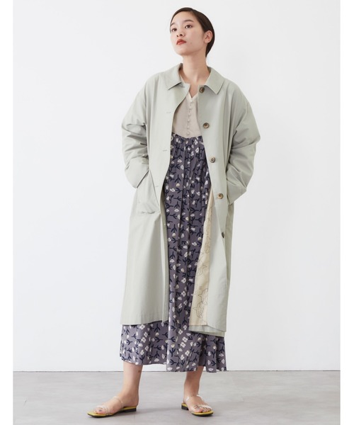 POU DOU DOU（プードゥドゥ）の「コットンナイロンオーバーサイズコート（その他アウター・レディース・ベージュ/ミント/キナリ・3）」の12枚目の写真