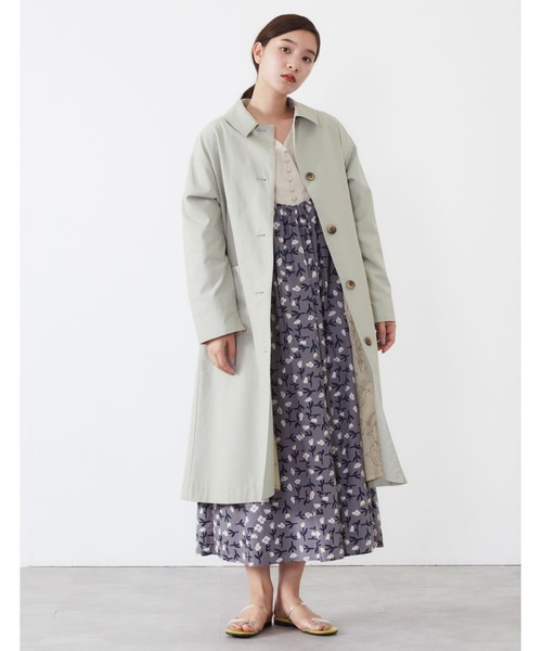 POU DOU DOU（プードゥドゥ）の「コットンナイロンオーバーサイズコート（その他アウター・レディース・ベージュ/ミント/キナリ・3）」の13枚目の写真