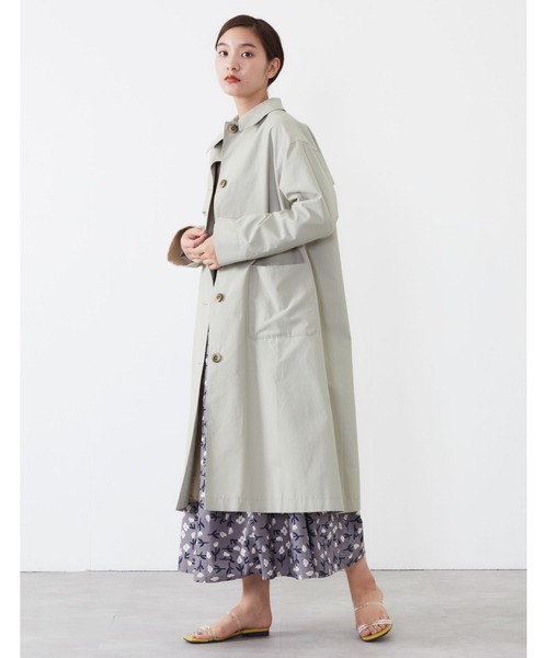 POU DOU DOU（プードゥドゥ）の「コットンナイロンオーバーサイズコート（その他アウター・レディース・ベージュ/ミント/キナリ・3）」の14枚目の写真