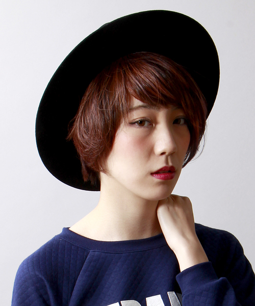 WEGO（ウィゴー）の「WEGO/ツバ広フェルトハット（ハット・メンズ・ブラック/ブラウン・FREE）」の13枚目の写真