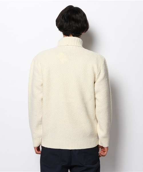 BEAMS（ビームス）の「BEAMS / ミドルゲージ タートルネック（ニット/セーター・メンズ・オフホワイト/グレー/ネイビー・LARGE/SMALL/MEDIUM/X-LARGE）」の7枚目の写真