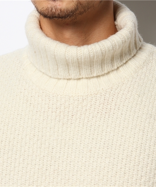 BEAMS（ビームス）の「BEAMS / ミドルゲージ タートルネック（ニット/セーター・メンズ・オフホワイト/グレー/ネイビー・LARGE/SMALL/MEDIUM/X-LARGE）」の8枚目の写真