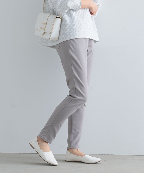 n'OrLABEL(ノアールレーベル)の「『フレキシンストレッチレギパン』(その他パンツ・レディース・オフホワイト/オリーブ/カーキ/グリーン/ピンクベージュ/チャコール/テラコッタ/ブラック/ライトグレー/モカ/ダークネイビー/バーガンディー/モスグリーン/パープル/ライトベージュ/イエロー/グレイッシュブルー/ライトブルー/ラベンダー/ブラック系1/ブルー系1/チェック・S/M/3L/LL/L)」の4枚目の写真