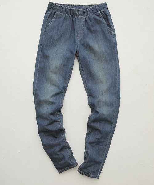 n'OrLABEL（ノアールレーベル）の「【機能素材】『デニムレギパン』（デニムパンツ・レディース・ネイビー/インディゴブルー/ワンウォッシュ・LL/3L/L/S/M）」の7枚目の写真