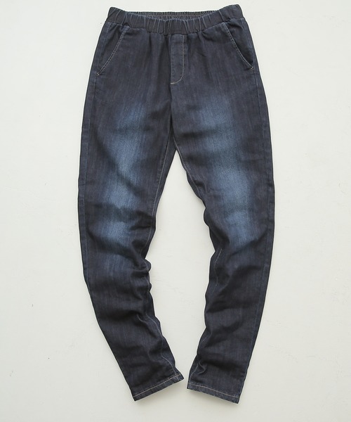 n'OrLABEL（ノアールレーベル）の「【機能素材】『デニムレギパン』（デニムパンツ・レディース・ネイビー/インディゴブルー/ワンウォッシュ・LL/3L/L/S/M）」の8枚目の写真