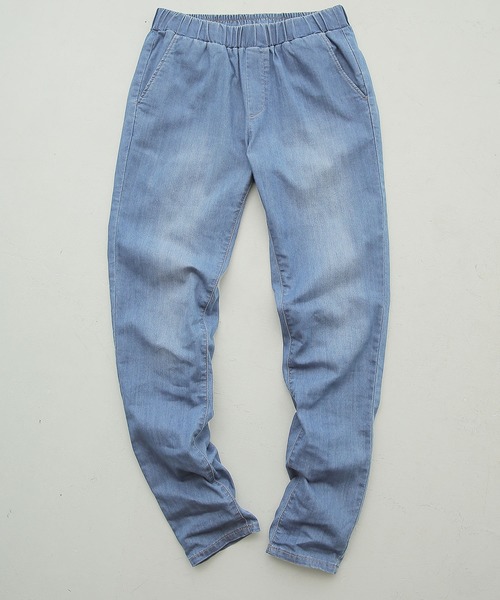 n'OrLABEL（ノアールレーベル）の「【機能素材】『デニムレギパン』（デニムパンツ・レディース・ネイビー/インディゴブルー/ワンウォッシュ・LL/3L/L/S/M）」の9枚目の写真