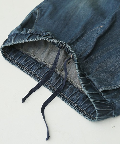 n'OrLABEL（ノアールレーベル）の「【機能素材】『デニムレギパン』（デニムパンツ・レディース・ネイビー/インディゴブルー/ワンウォッシュ・LL/3L/L/S/M）」の4枚目の写真