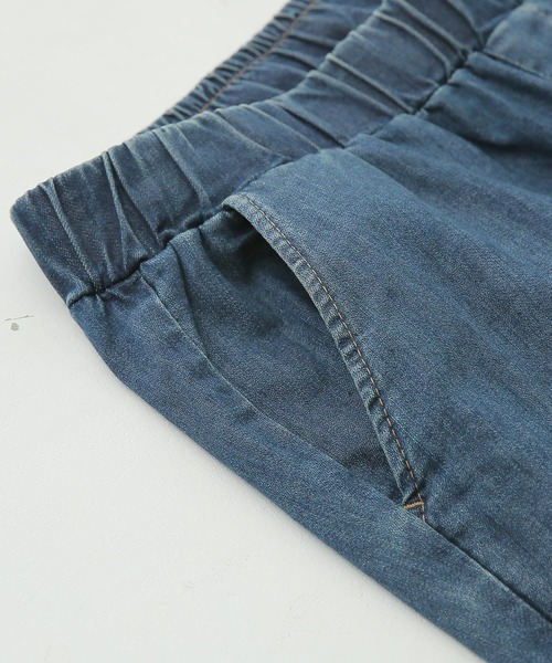 n'OrLABEL（ノアールレーベル）の「【機能素材】『デニムレギパン』（デニムパンツ・レディース・ネイビー/インディゴブルー/ワンウォッシュ・LL/3L/L/S/M）」の5枚目の写真