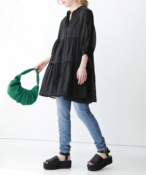 n'OrLABEL（ノアールレーベル）の「【機能素材】『デニムレギパン』（デニムパンツ・レディース・ネイビー/インディゴブルー/ワンウォッシュ・LL/3L/L/S/M）」の10枚目の写真