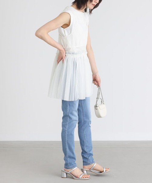 n'OrLABEL（ノアールレーベル）の「【機能素材】『デニムレギパン』（デニムパンツ・レディース・ネイビー/インディゴブルー/ワンウォッシュ・LL/3L/L/S/M）」の17枚目の写真