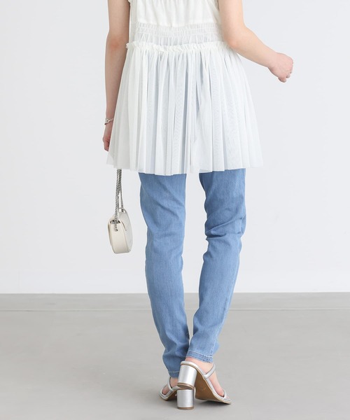 n'OrLABEL（ノアールレーベル）の「【機能素材】『デニムレギパン』（デニムパンツ・レディース・ネイビー/インディゴブルー/ワンウォッシュ・LL/3L/L/S/M）」の19枚目の写真